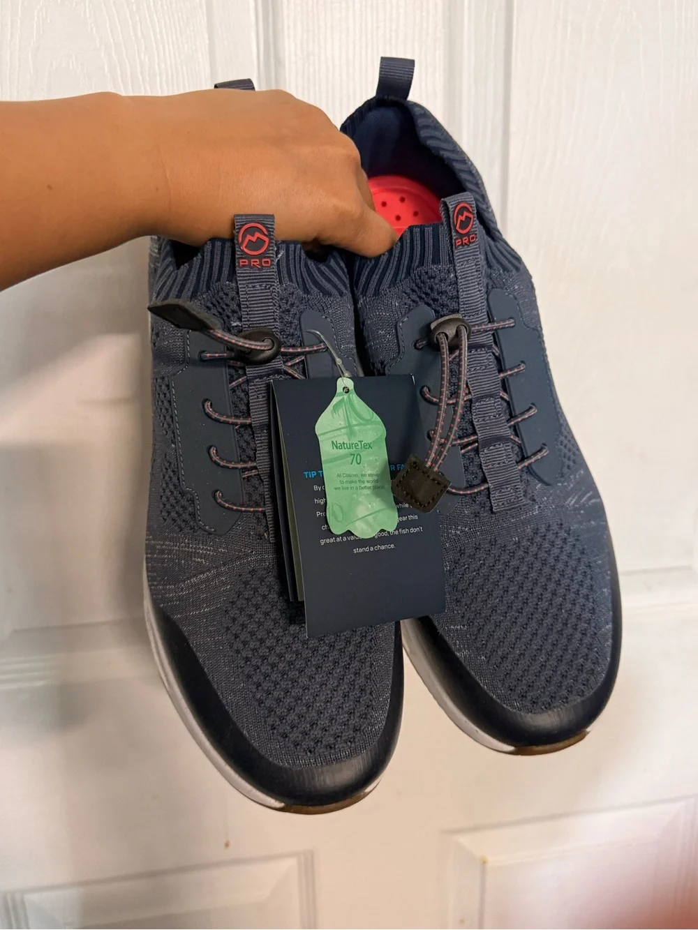 Magellan Outdoors Navy Knit Slip-On Boat Shoes